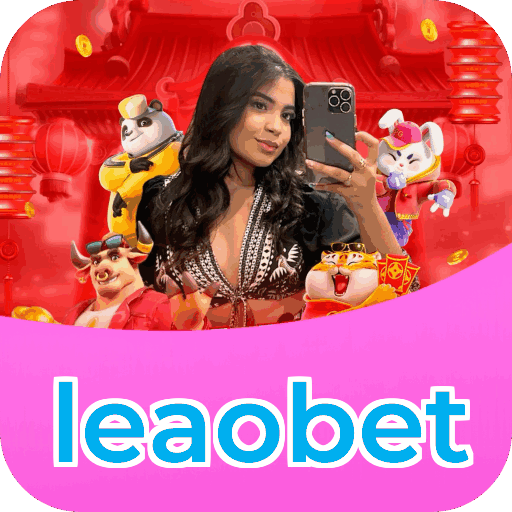 Interface do aplicativo leaobet mostrando jogos disponíveis no iOS e Android